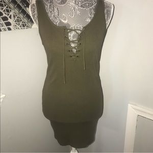 Army green dress